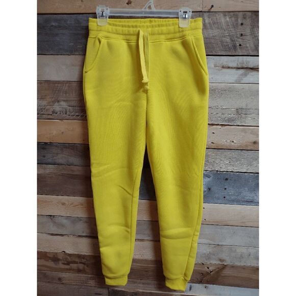 Southpole Junior Medium (M) Yellow Polyester Sweatpants 30x28 - Picture 1 of 4